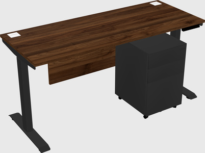 Single motor electric desk