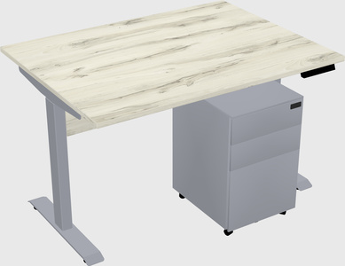 Single motor electric desk