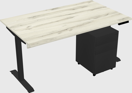 Single motor electric desk