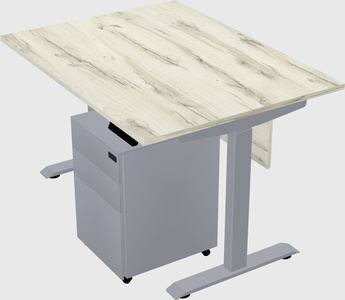Single motor electric desk