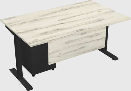 Single motor electric desk