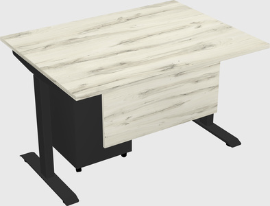 Single motor electric desk