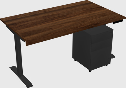 Single motor electric desk