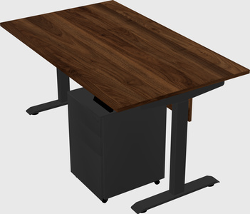 Single motor electric desk