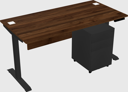 Single motor electric desk