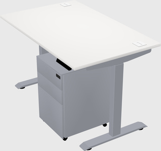 Single motor electric desk