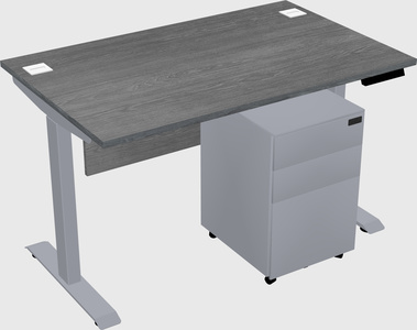 Single motor electric desk