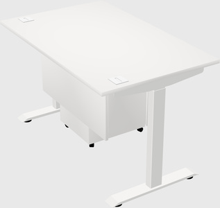 Single motor electric desk
