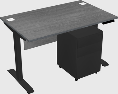 Single motor electric desk