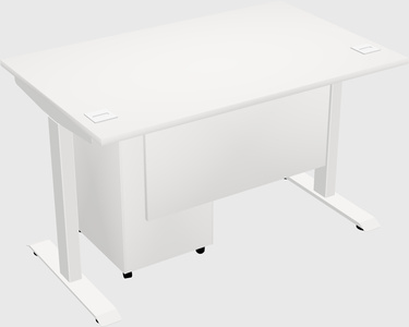 Single motor electric desk