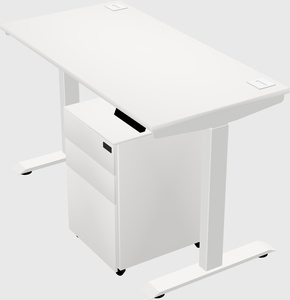 Single motor electric desk