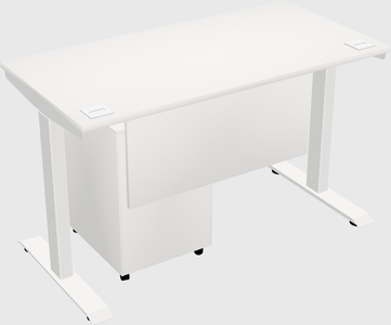 Single motor electric desk