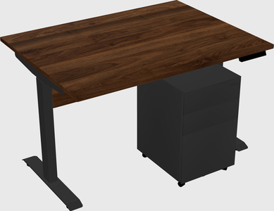 Single motor electric desk