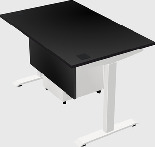 Single motor electric desk