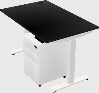 Single motor electric desk