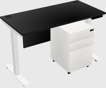 Single motor electric desk