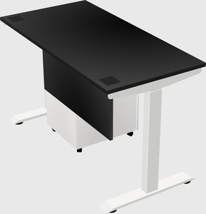 Single motor electric desk