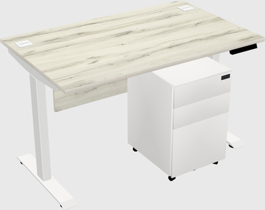 Single motor electric desk