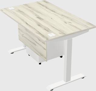 Single motor electric desk