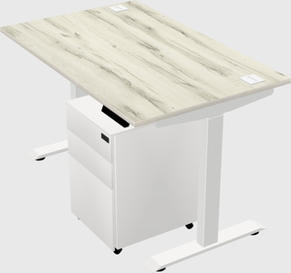 Single motor electric desk