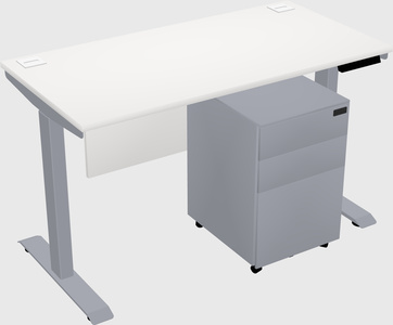 Single motor electric desk