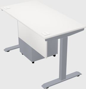 Single motor electric desk