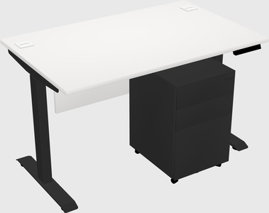 Single motor electric desk