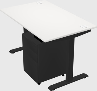 Single motor electric desk