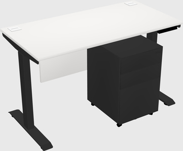 Single motor electric desk