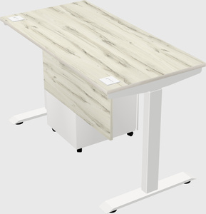 Single motor electric desk