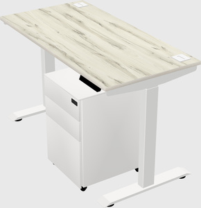 Single motor electric desk