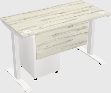 Single motor electric desk