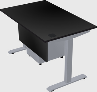 Single motor electric desk