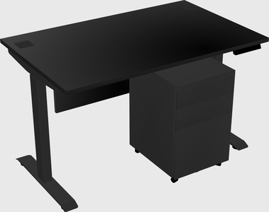 Single motor electric desk