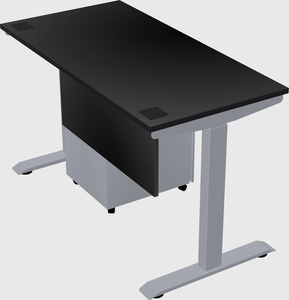 Single motor electric desk