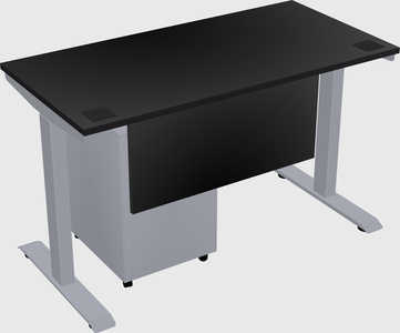 Single motor electric desk