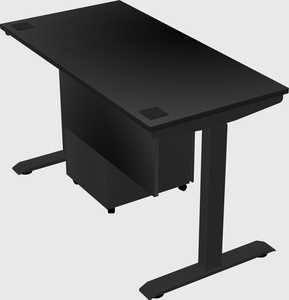 Single motor electric desk