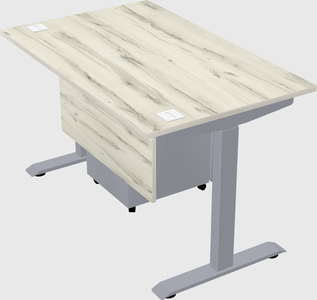 Single motor electric desk