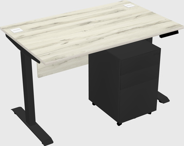 Single motor electric desk