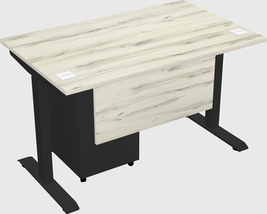 Single motor electric desk