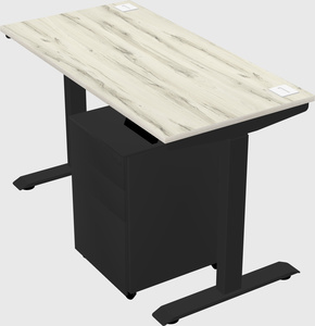 Single motor electric desk
