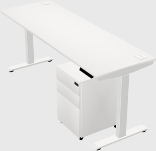 Single motor electric desk