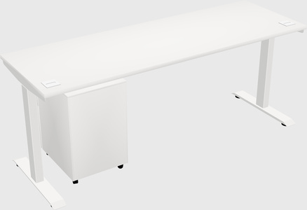 Single motor electric desk