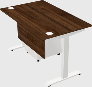 Single motor electric desk