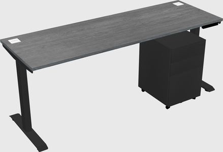 Single motor electric desk