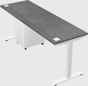 Single motor electric desk