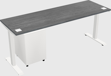 Single motor electric desk