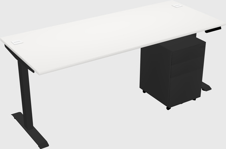 Single motor electric desk