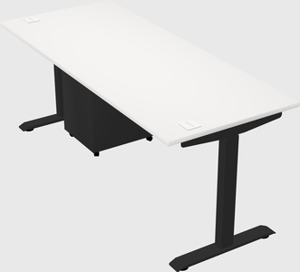 Single motor electric desk