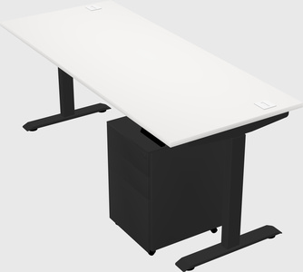 Single motor electric desk